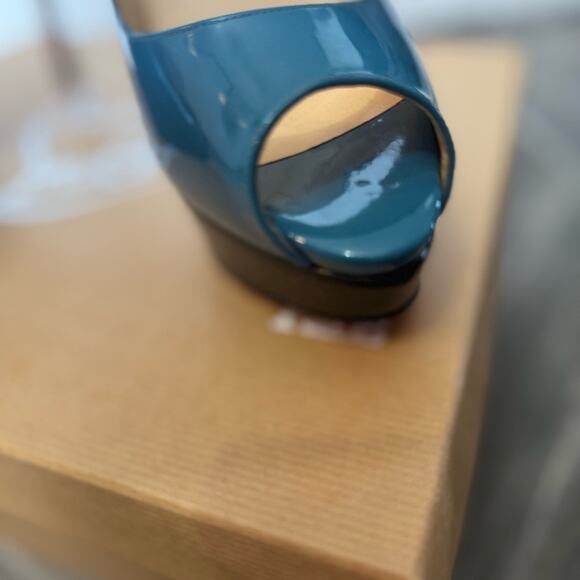 Christian Louboutin Lady Peep 150 Rare Ocean Color w/ Customization | 40.5 - Picture 6 of 16